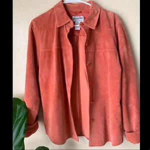 Vintage Pendleton 100% Leather Button Down